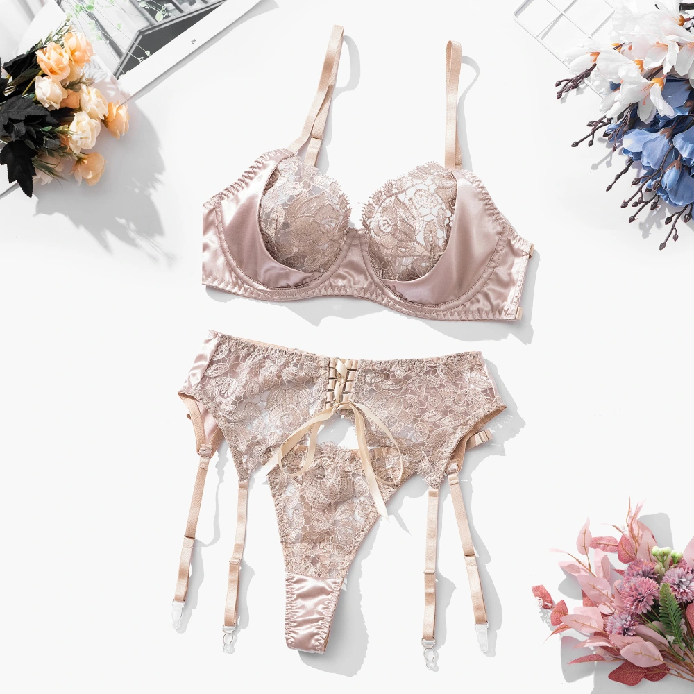 Women's Fashion Garter Bra Set