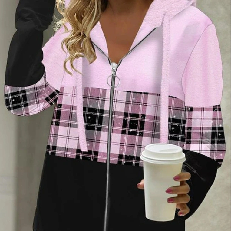 Loose Retro Hooded Hooded Zipper Sweatshirt