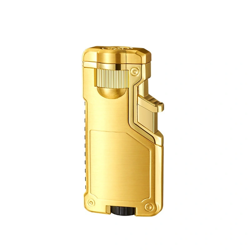 Three-color Flame Metal Inflatable Windproof Lighter