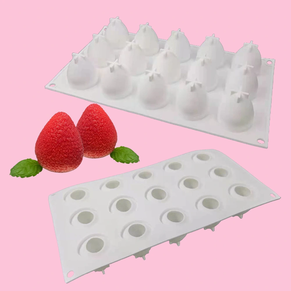 15 Even Strawberry Mousse Silicone Mold