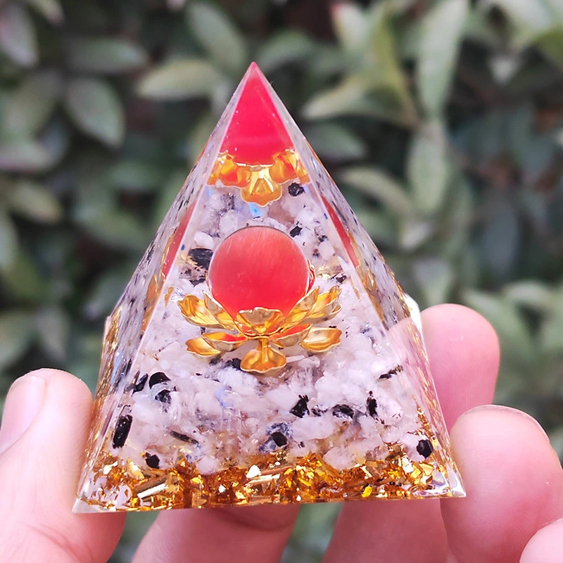 Crystal Pyramid Gravel Resin Home Car Decoration Crafts