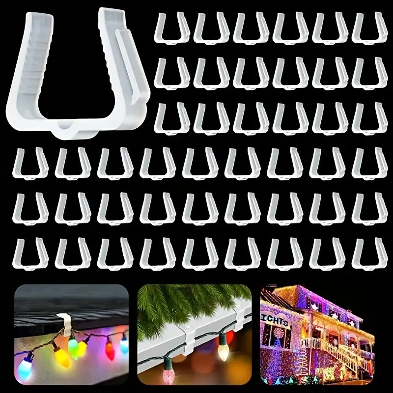 Christmas Decoration Outdoor Lamp String Plastic Waterproof Clip