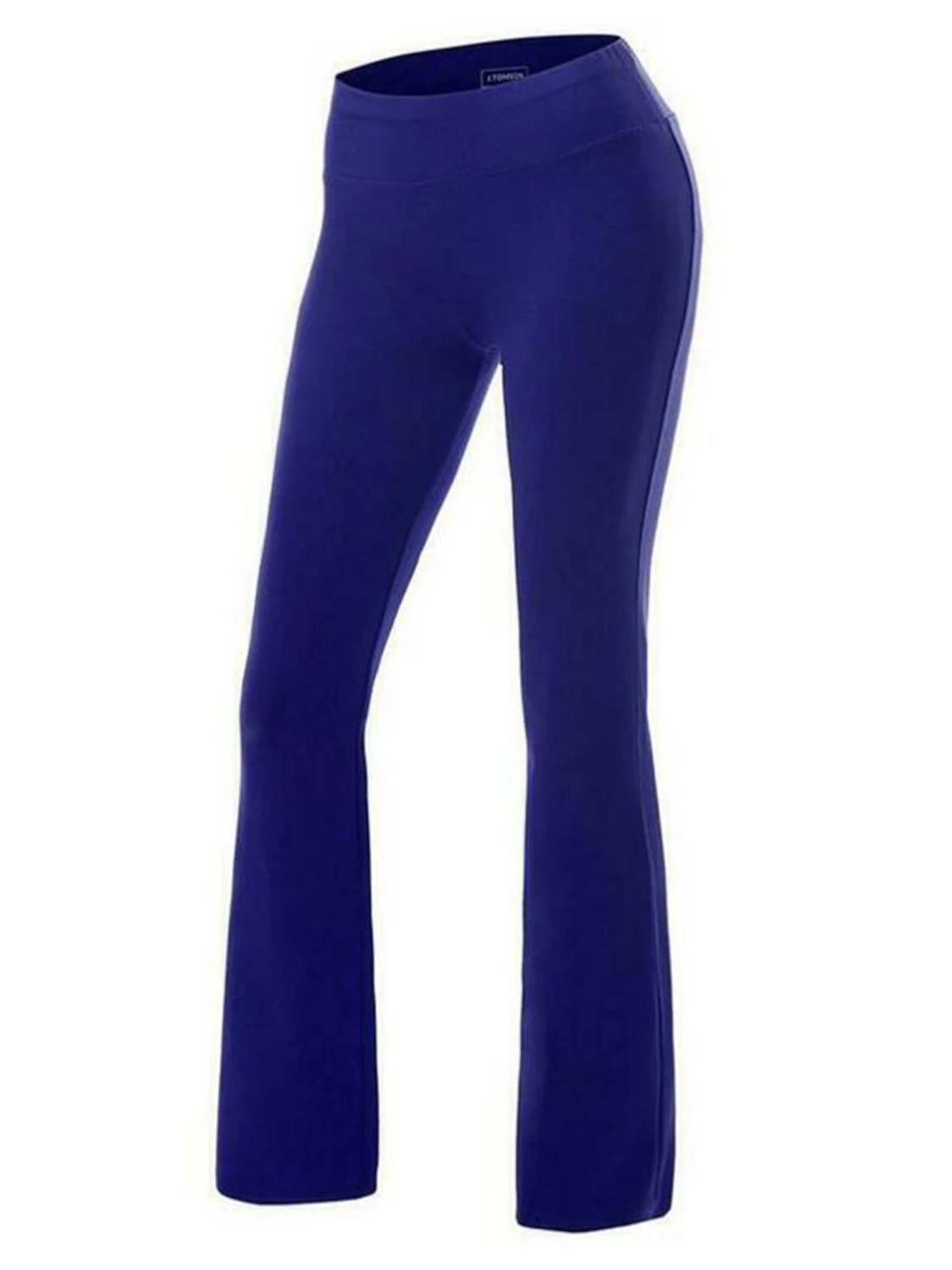 Women Flare Yoga Pants Solid Color High Waist Bell Bottoms for Fitness