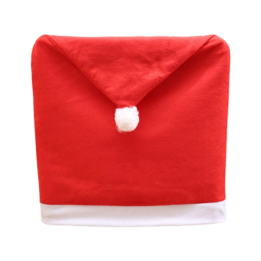 Christmas Chair Back Covers Red Dining Chair Caps Protectors