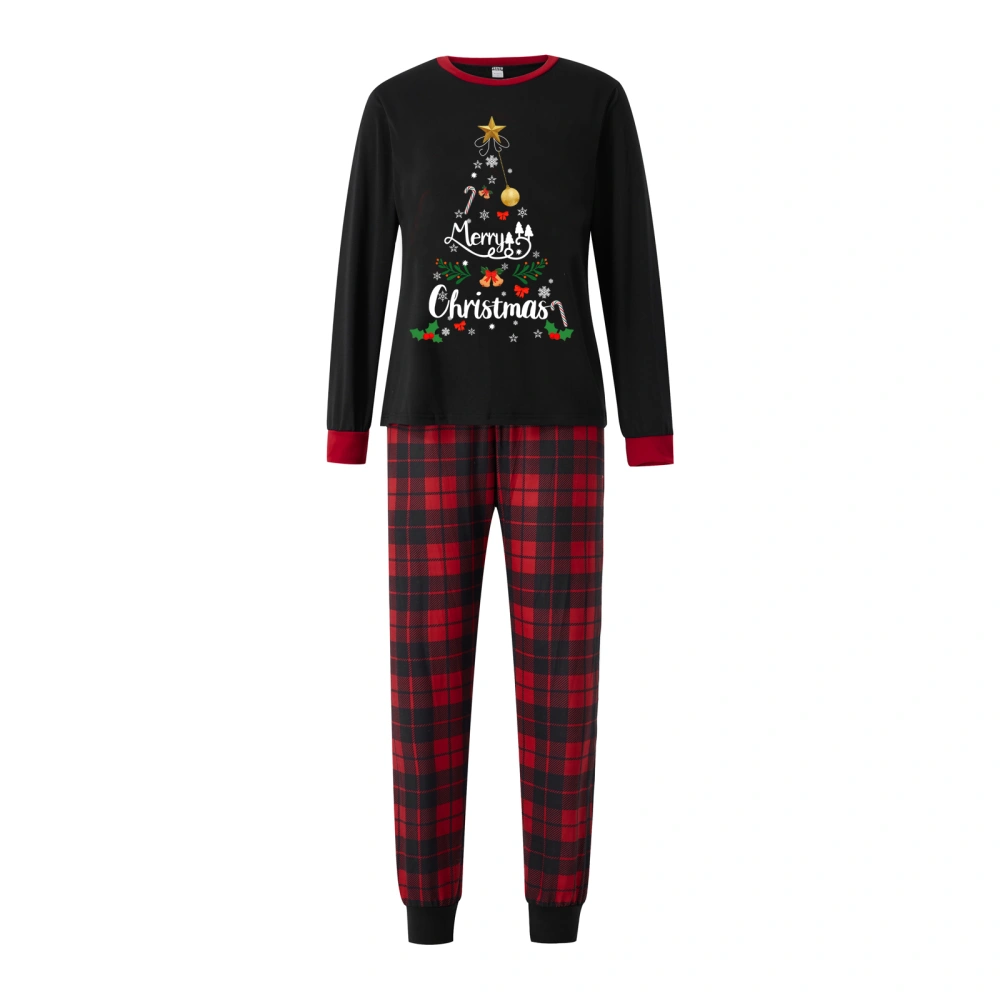 Family Matching Christmas Pajamas, Letter & Snowflake Sleepwear