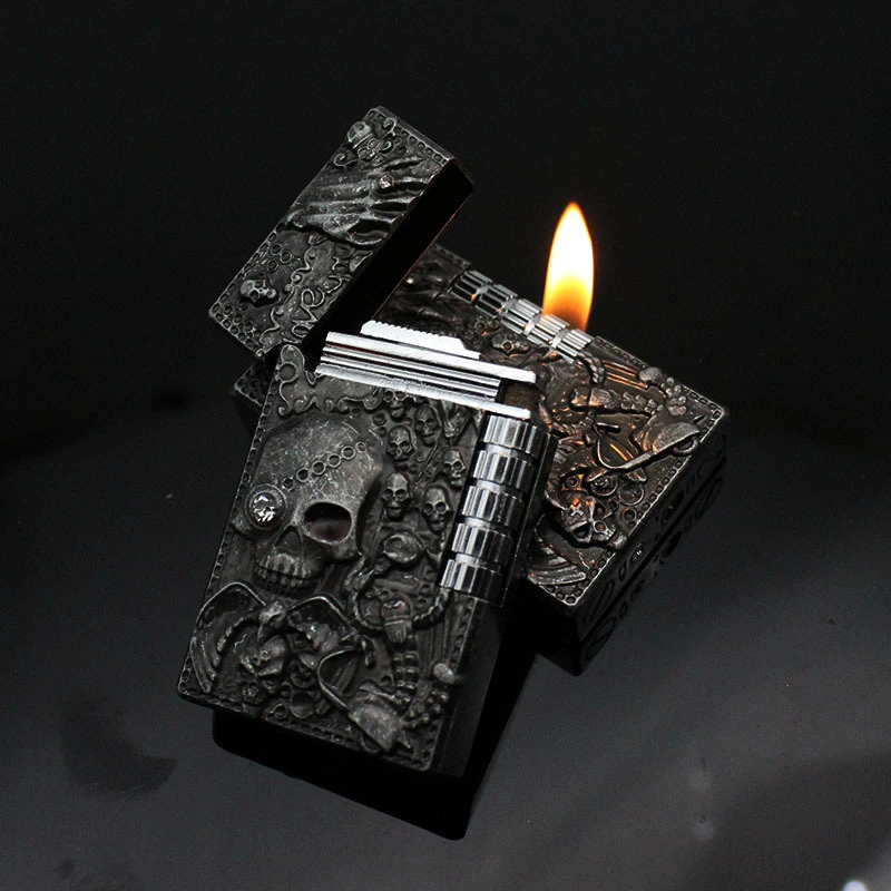 Creative Ghost Double Diamond Grinding Wheel Lighter