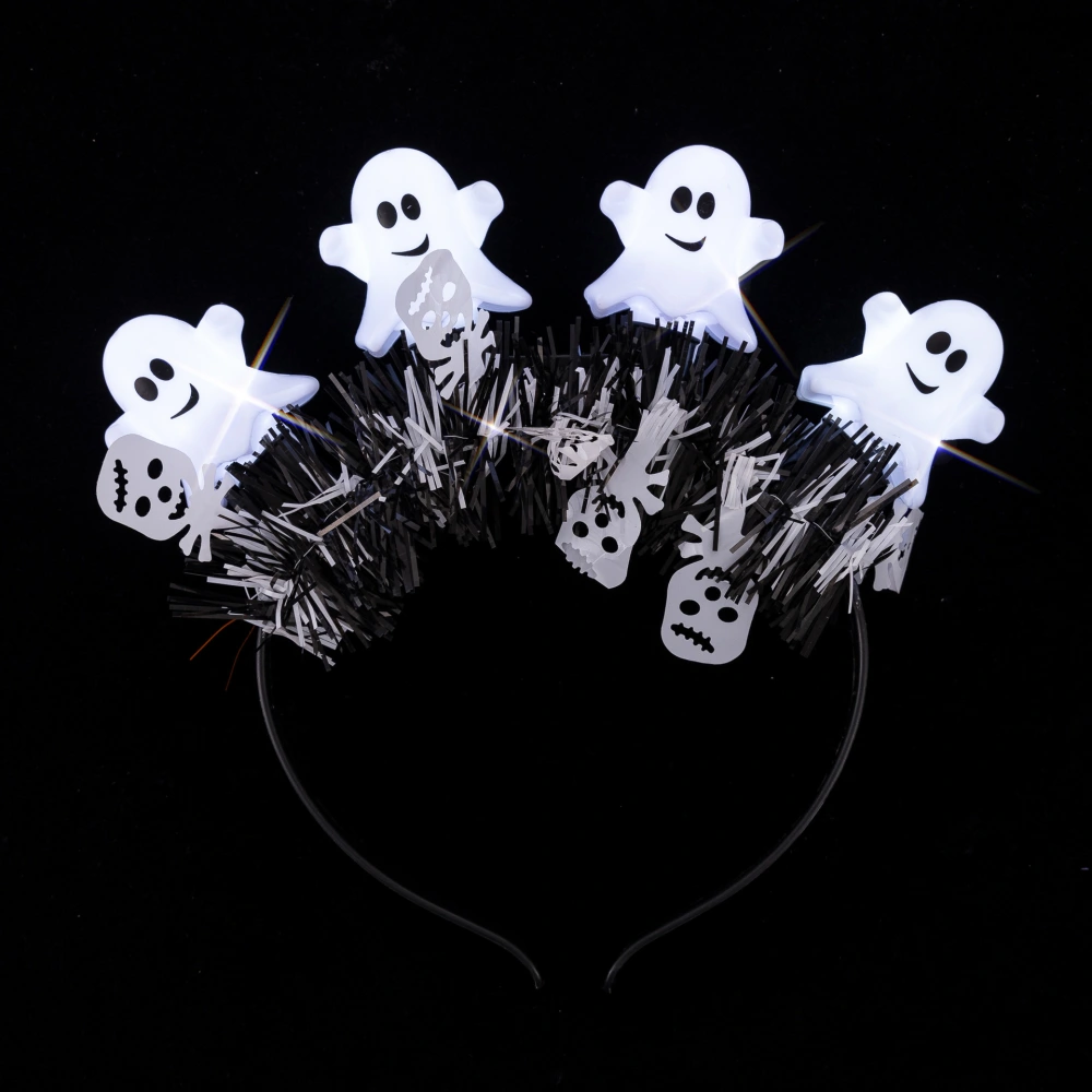 Coolette New Halloween Ghost Headband Ghost Festival LED Light Props Luminous Headband