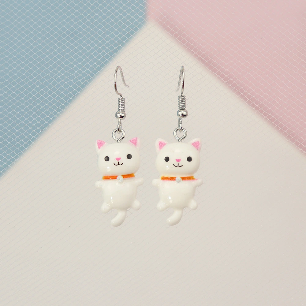 Cartoon Animal Long Tail Dogs And Cats Earrings For Women