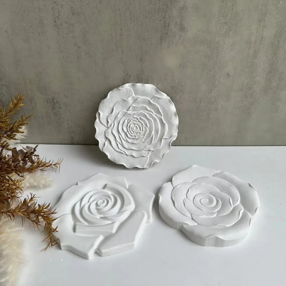 Rose Coaster Silicone Mold Jewelry Storage Tray