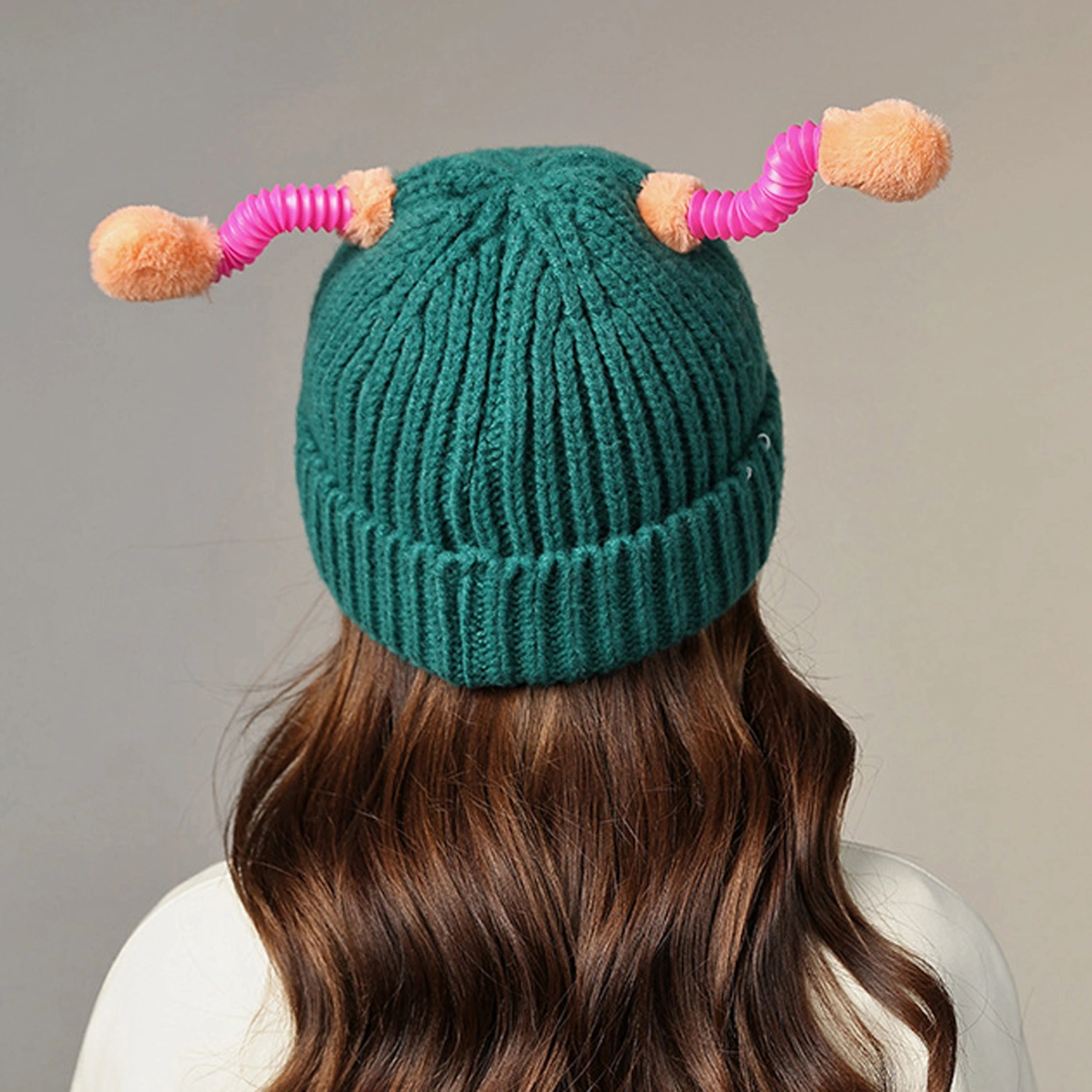 Adult Winter Hat Knitted Beanies with Retractable Lighted Tentacles