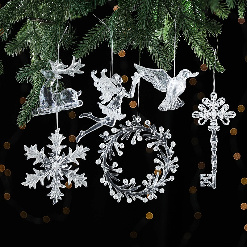 Christmas Tree Decorations Accessories Transparent Acrylic