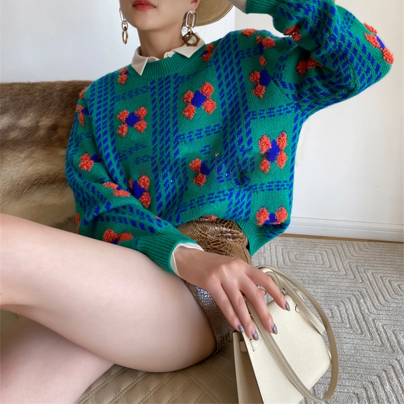 Women's Knitted Sweater European And American Style