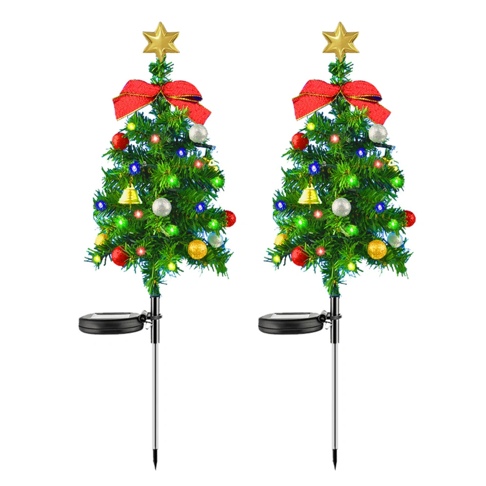 Solar Christmas Tree Garden Stake Lights Christmas Tree Decorations