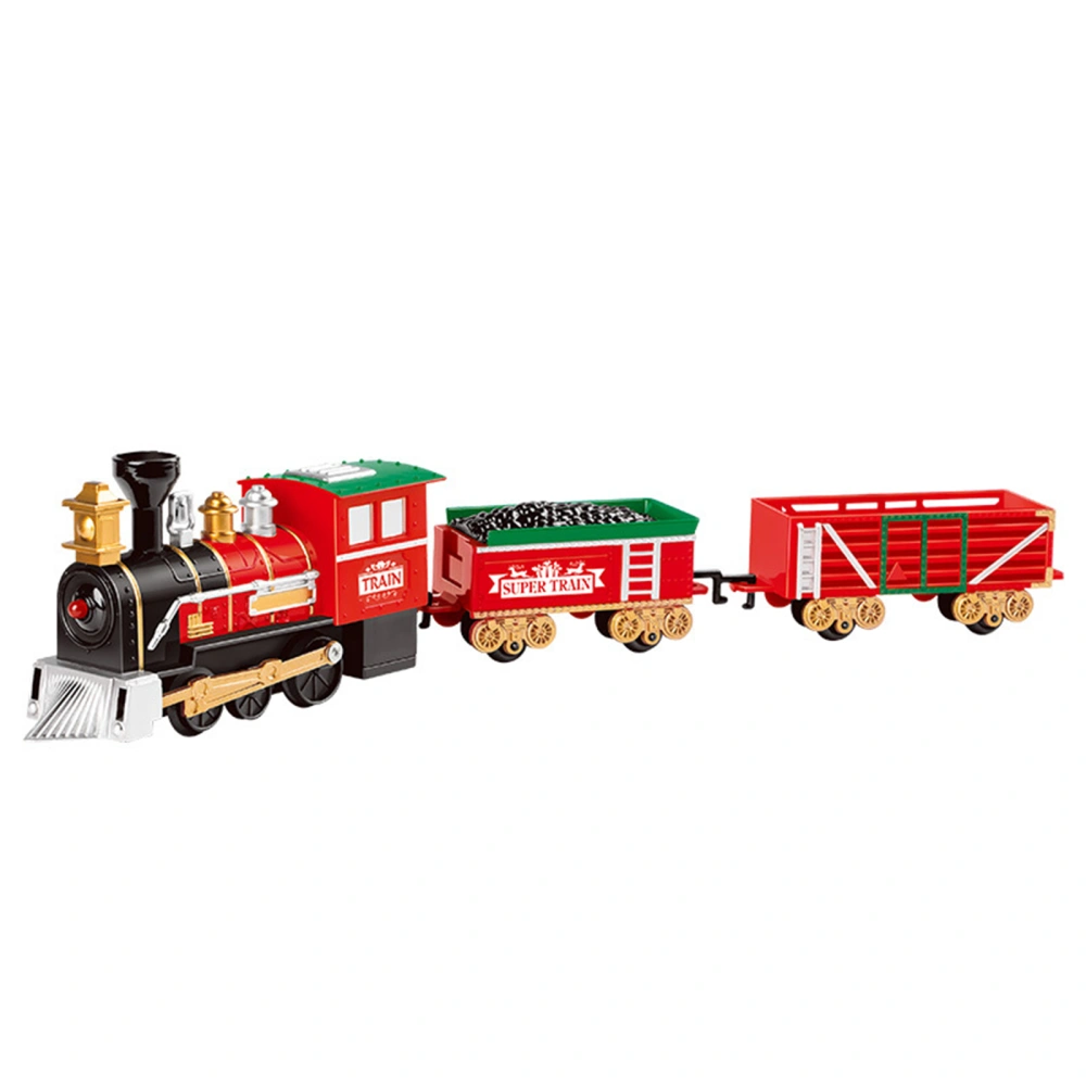 Electric Train Set for Kids, Battery-Powered Train Toys with Light