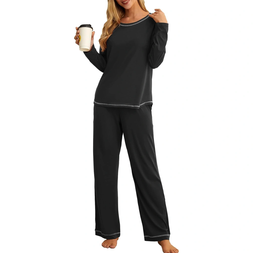 Women Pajamas Set 2 Pieces Loungewear Suits T-Shirts Tops and Pants