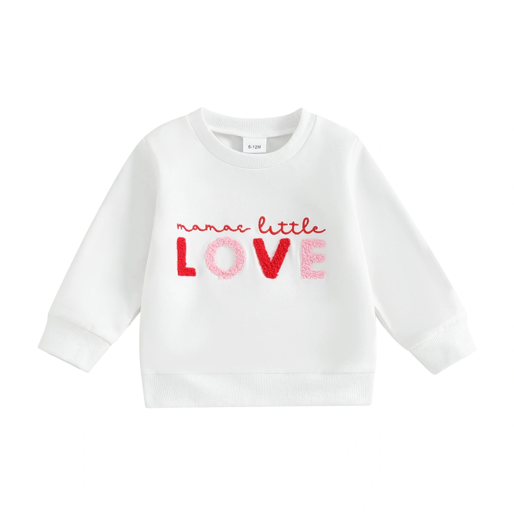 Toddler Girls Boys Sweatshirts Valentine's Day Clothes Kids Pullovers