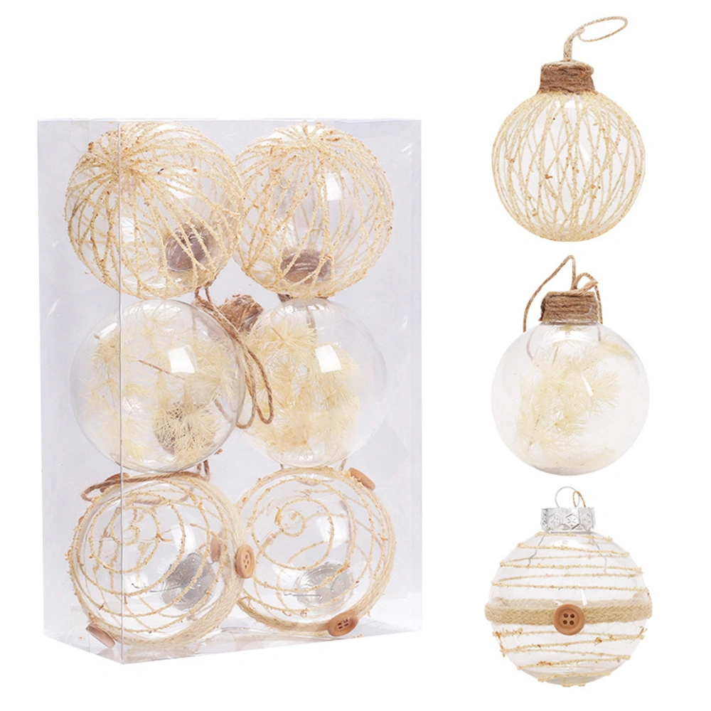 Christmas Ball Ornaments, 6Pcs Christmas Tree Ornaments Set Decor