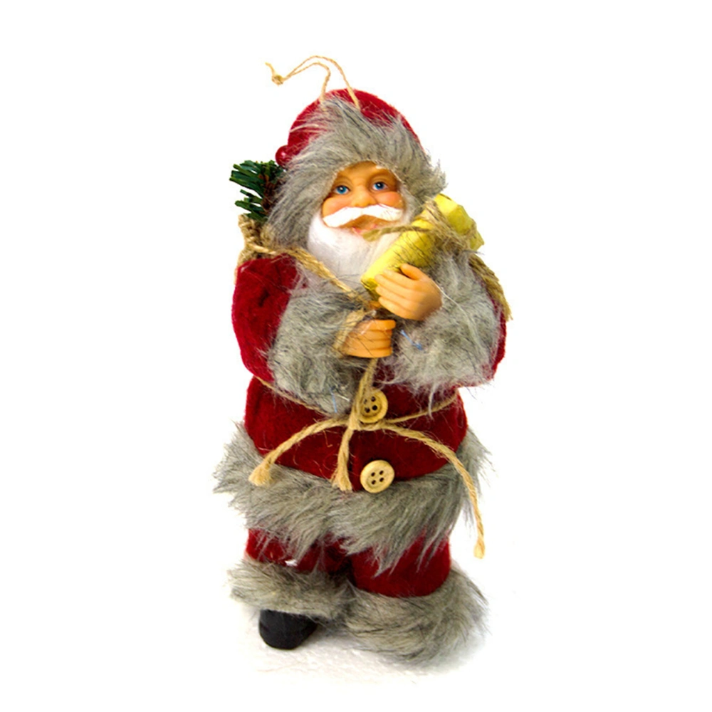 Christmas Hanging Ornaments, Plush Santa Claus Doll Pendant Decor