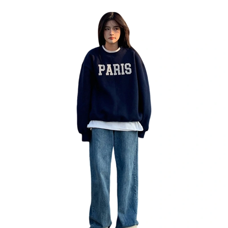 Women’s Oversized Sweatshirts Letter Long Sleeve Winter Pullovers