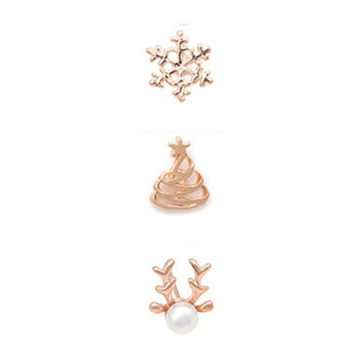 Women Christmas Earrings Set Lightweight Cute Holiday Stud Earrings 