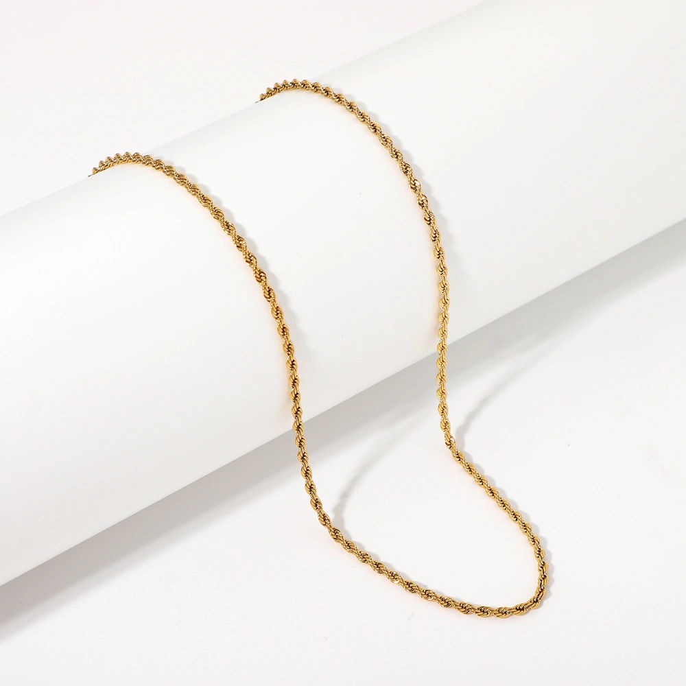 Calle Rope Chain Gold Necklace