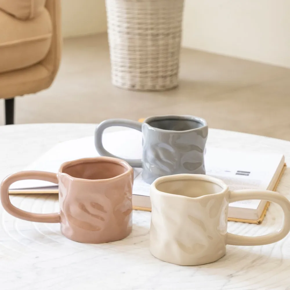 Simple Solid Color Creative Porcelain Cup