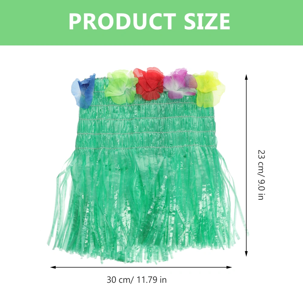 2pcs Hawaiian Beach Party Hula Costume Plastic Chest Hula Clothes Prop Luau Party Cosplay Prop