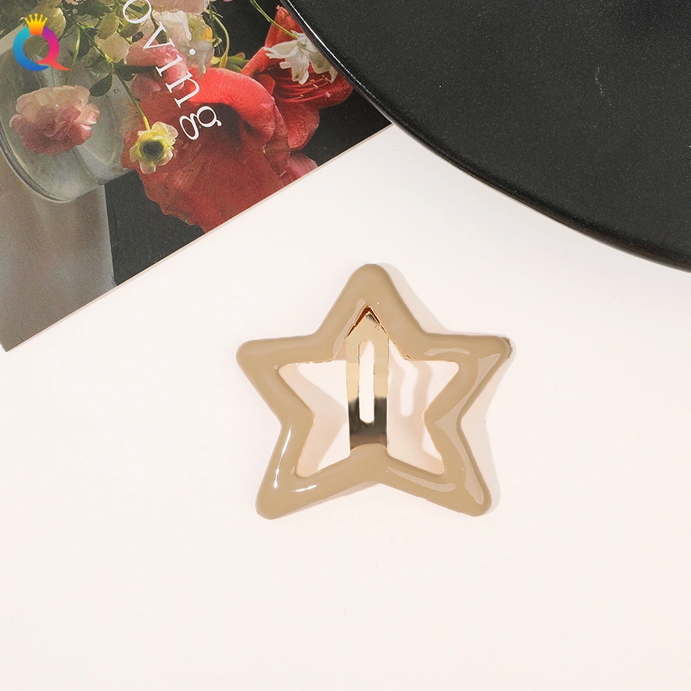 10pcs Star Shaped Hair Clips Girls Hair Clips Snap Hair Clips Girls Hair Accessories