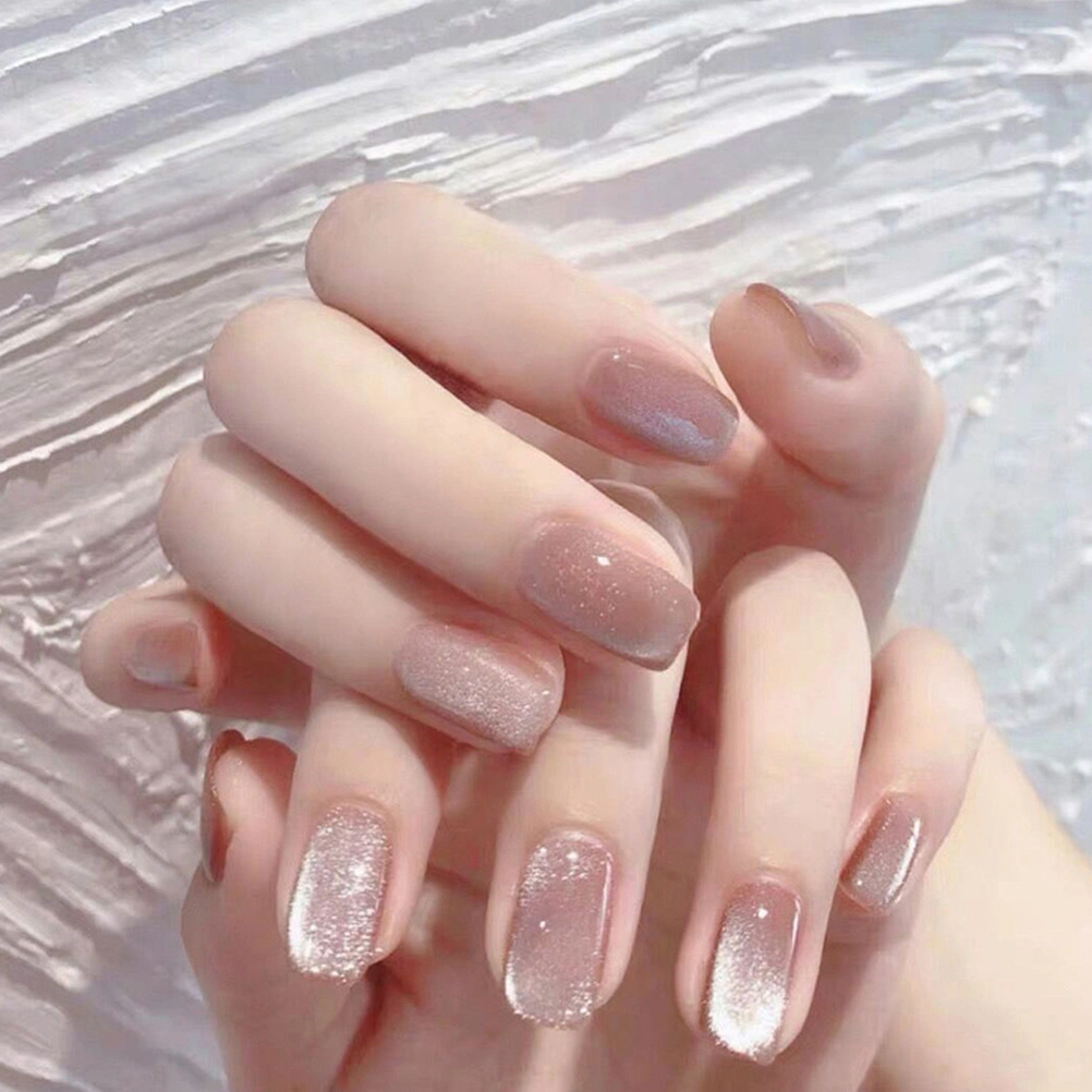 24pcs Press on Nails Short Fake Nails Glue on Nails Decorative False Nail for Women