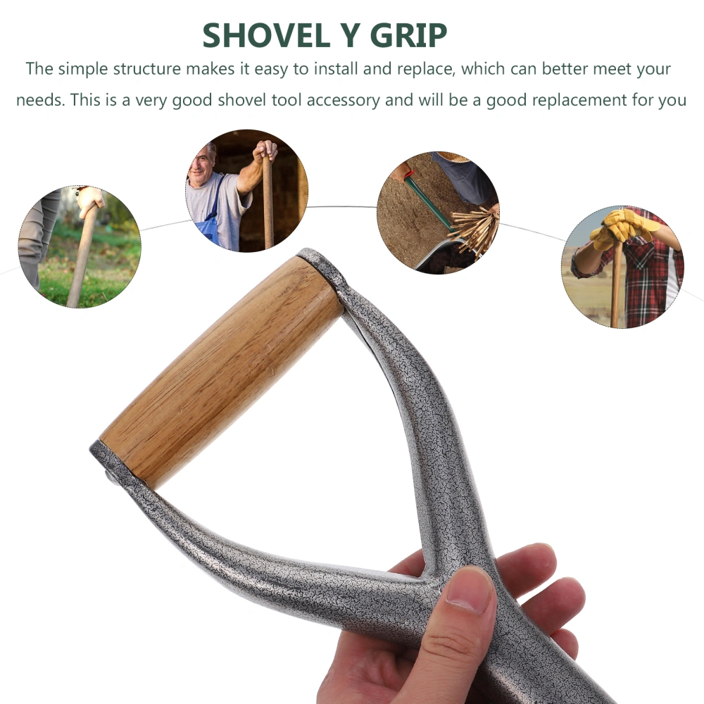 1pc Practical Y-shaped Garden Shovel Handle Grip Useful Shovel Replacement Parts