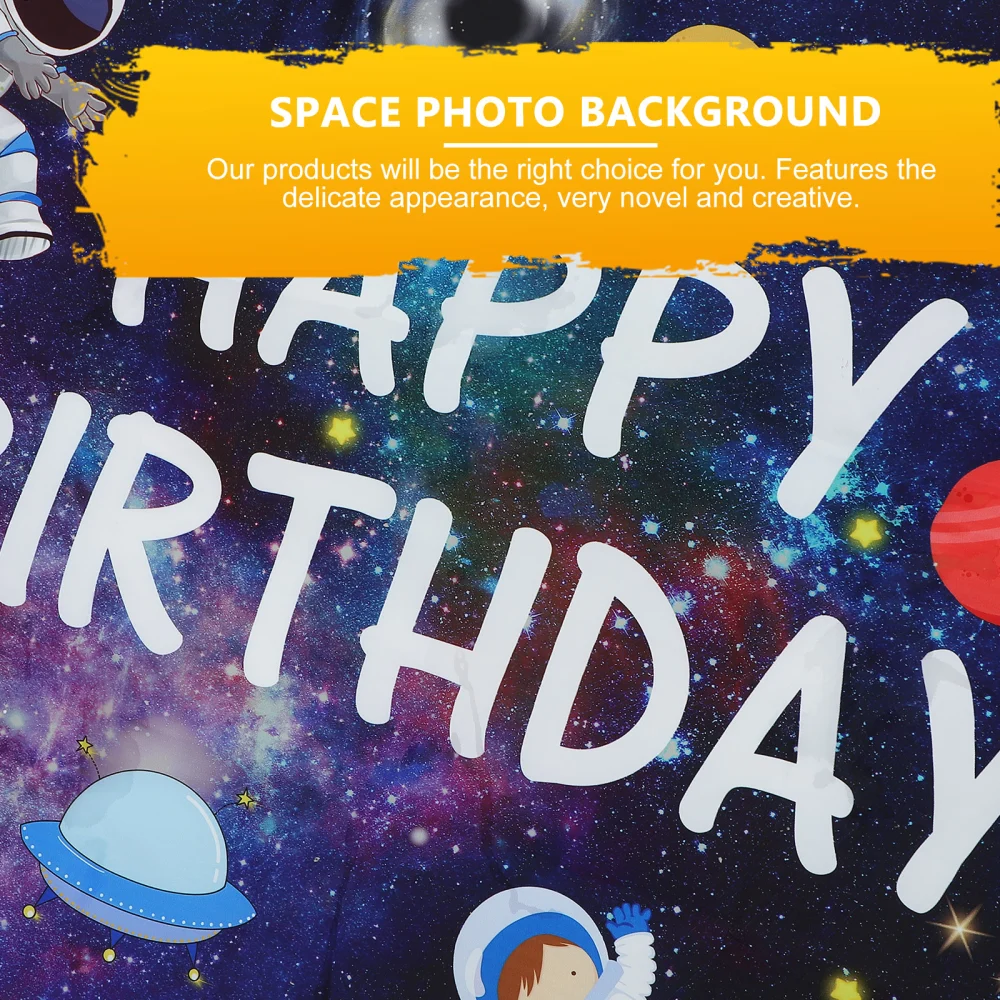 Space Theme Background Birthday Photo Background Blanket Photo Booth Backdrop