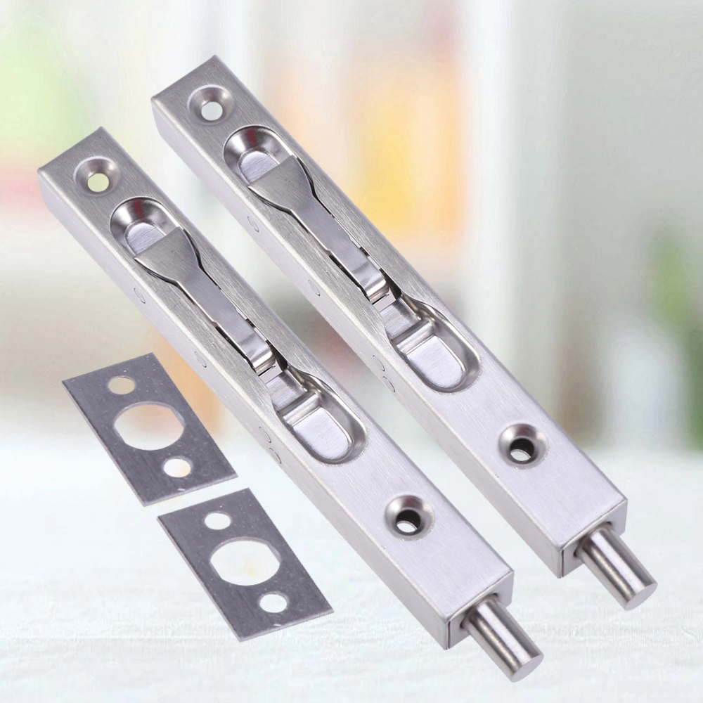 2Pcs Concealed Spring Stainless Steel Latch Security Door Fire Door Security Door Latch Bolt Accessories Tools