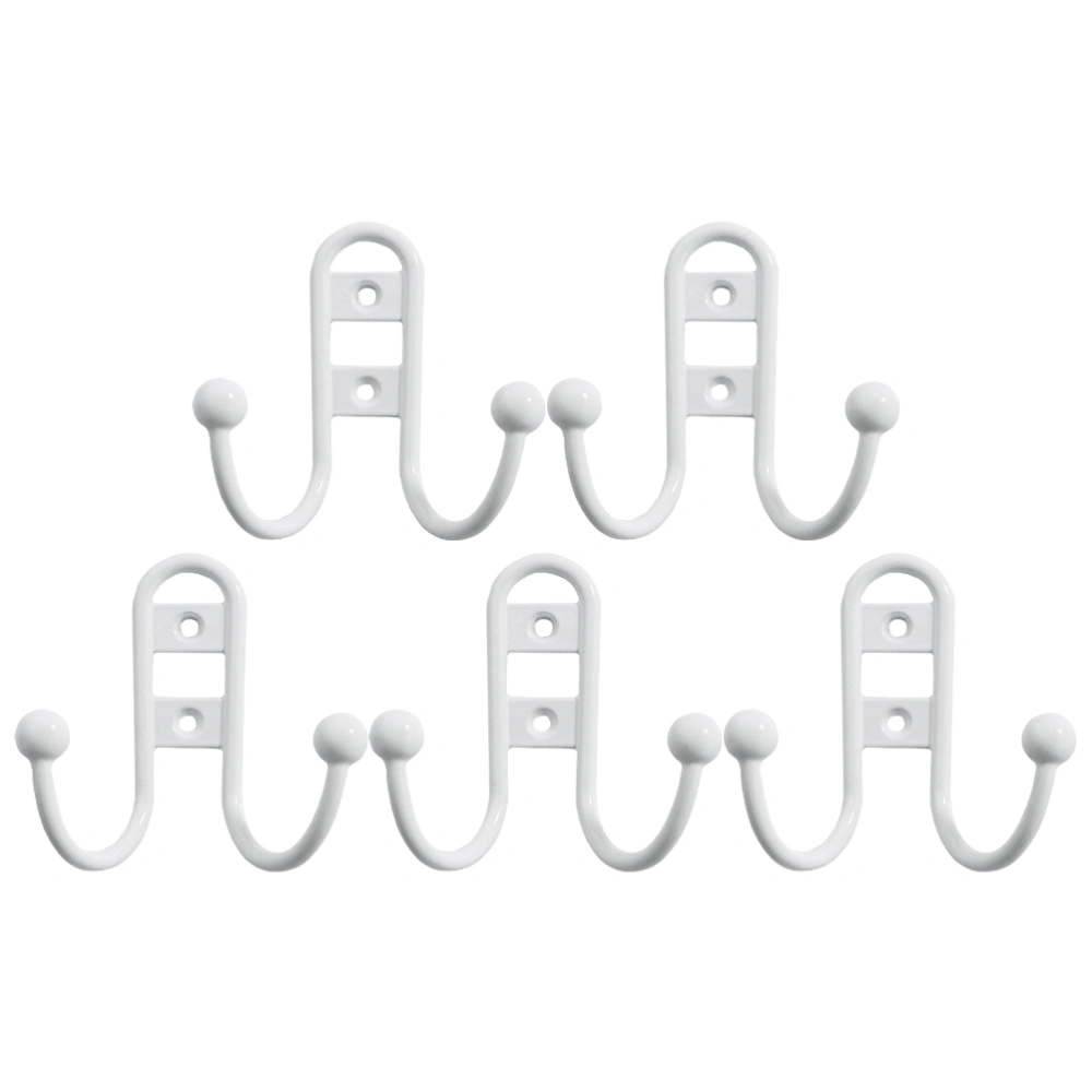 5Pcs European Style Wall Hooks Zinc Alloy Wall Hangers Cabinet Wall Organizers