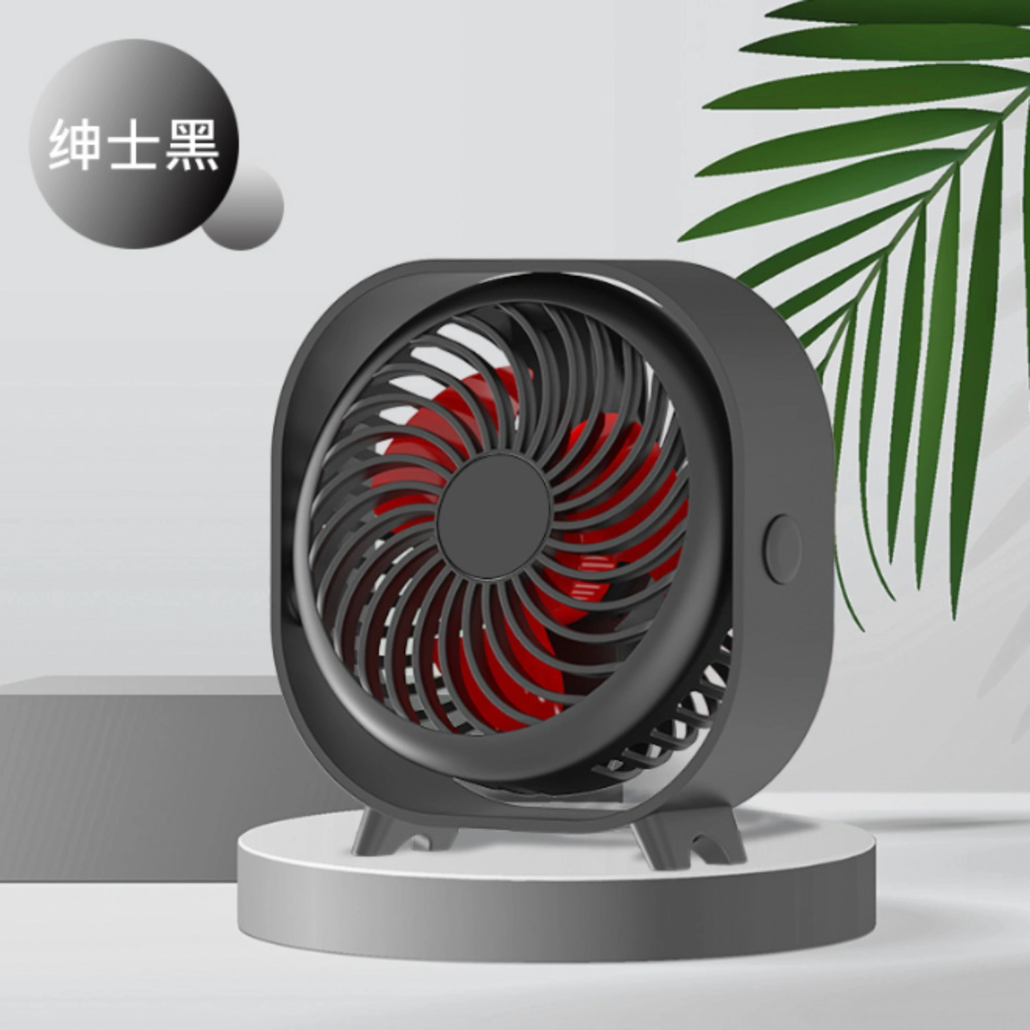 Mini USB Desk Fan Rechargable Fan Small Quiet Fan Portable Table Fan for Household Use 2000mAh
