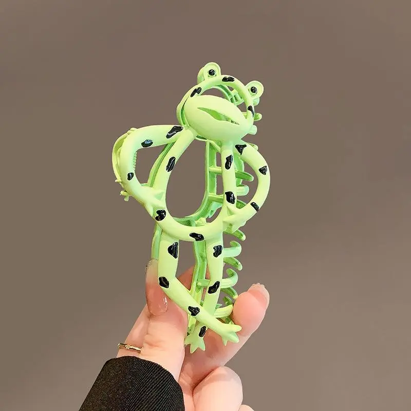 Large Claw Clip Fun Frog Claw Clip Fashion Hair Catch Clip Cartoon Hair Accessory