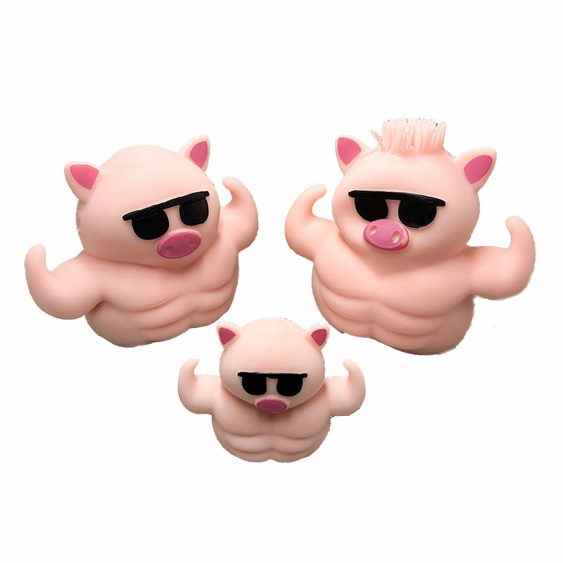 Squeeze Piggy Toy Funny Stress Toy Pig Toy Figure Animal Decompress Toy Prank Pig Shaped Toy