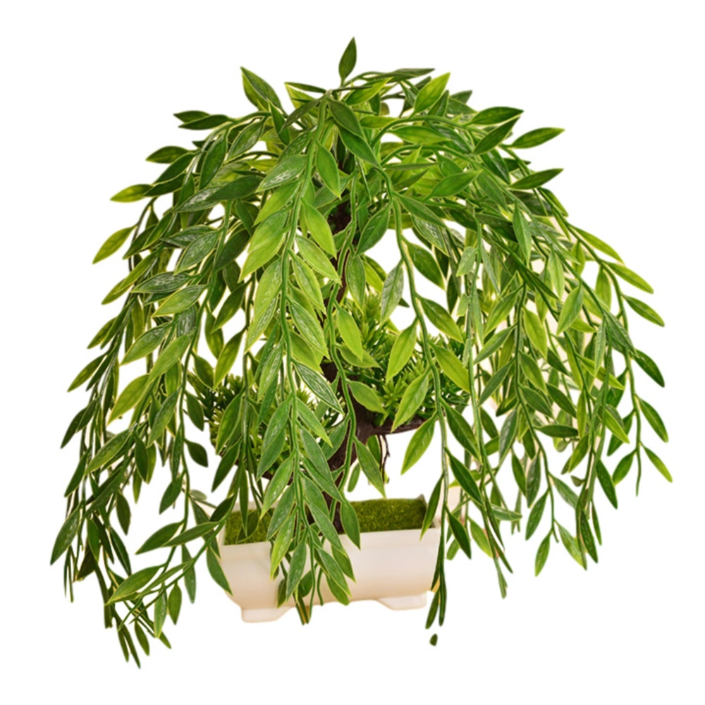 1Pc Simulated Plants Adornment Indoor Bonsai Ornament Potted Plant Decor