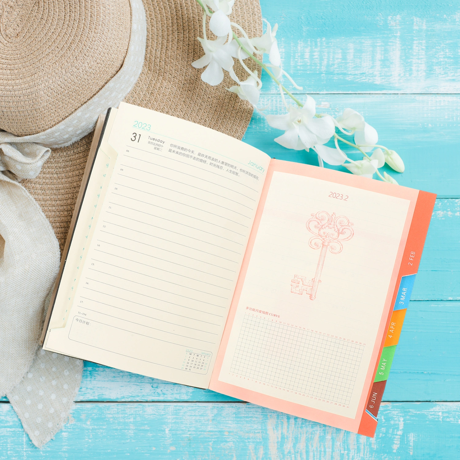 Journal Notebook Monthly Planner Yearly Planner Notebook Schedule Notebook