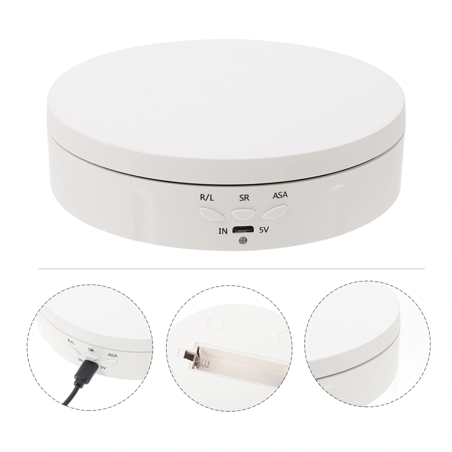 1set Electric Rotating Turntable Display Plate Revolving Stand Display Rack