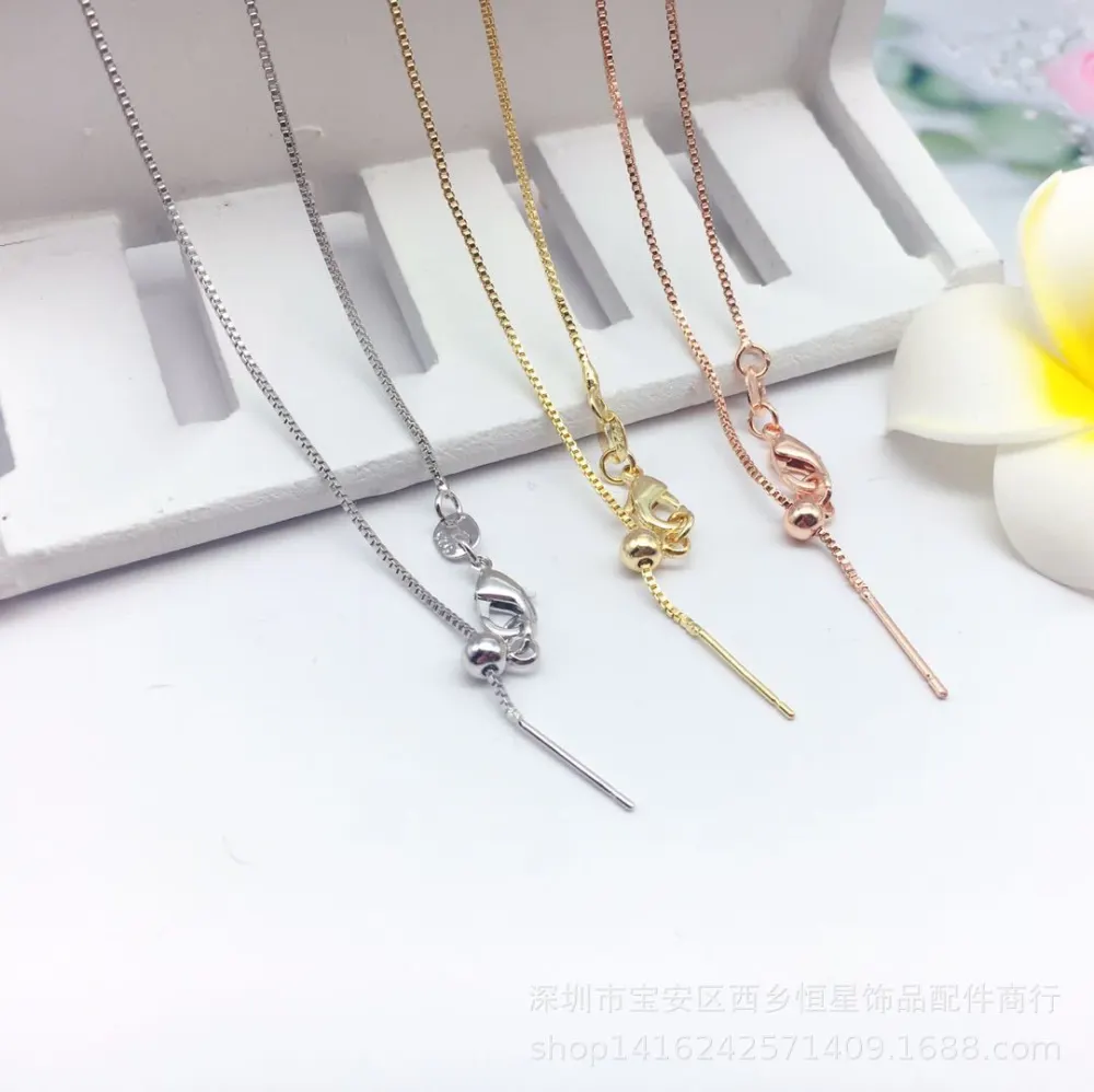 5pcs Adjustable Necklace Chain for Necklace Making Jewelry Chain Necklace Chain Jewelry Making Chain