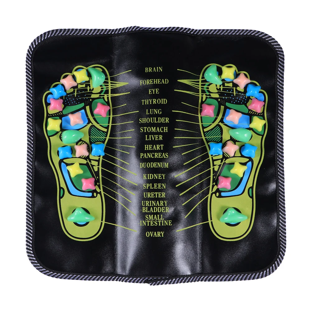 Walk Stone Foot Massage Mat Acupressure Foot Relax Pressure Muscle Pain Relieve Mat - 35x35cm