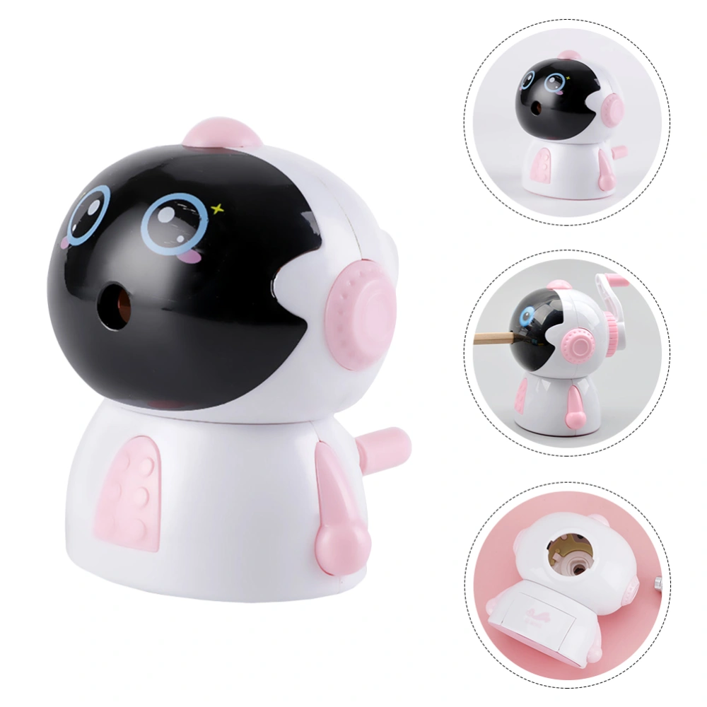 1pc Children's Stationery Pencil Sharpener Hand Pencil Sharpener (Random Style)