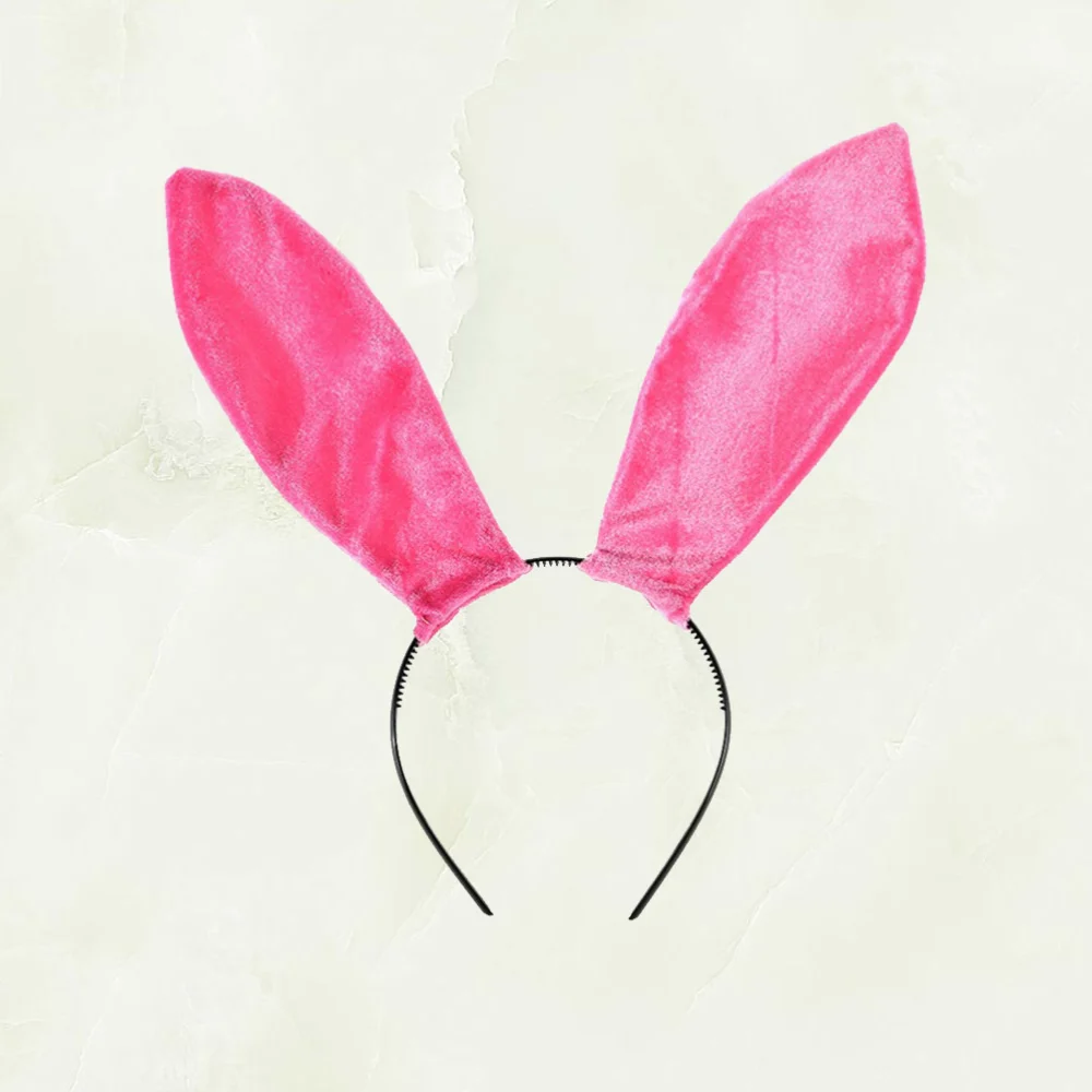 Cosplay Rabbit Ear Hair Fashion Headdress Creative Hair Accessory Performance Party Hairband (Pink)