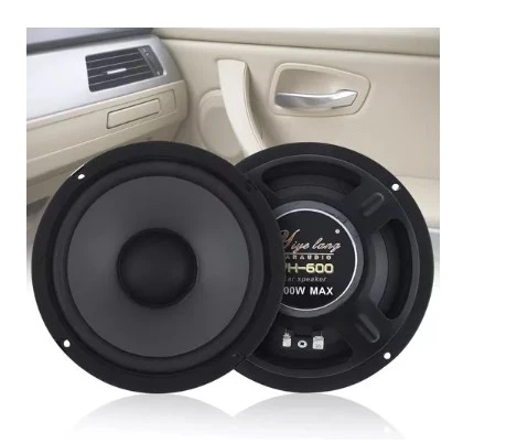 1 Pair Auto Audio Car Loudspeaker Audio Door Speakers Vehicle Stereo System Accessory 6.5''