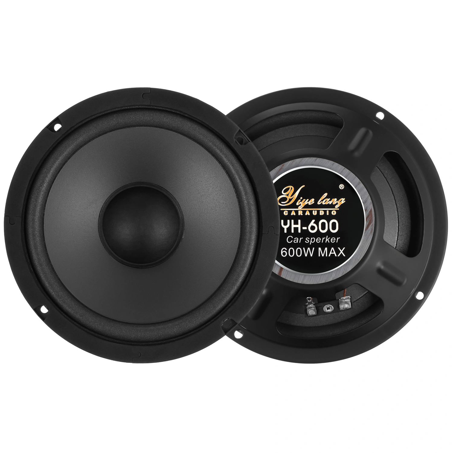 1 Pair Auto Audio Car Loudspeaker Audio Door Speakers Vehicle Stereo System Accessory 6.5''