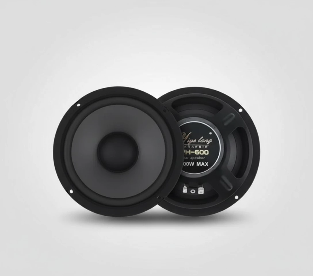 1 Pair Auto Audio Car Loudspeaker Audio Door Speakers Vehicle Stereo System Accessory 6.5''