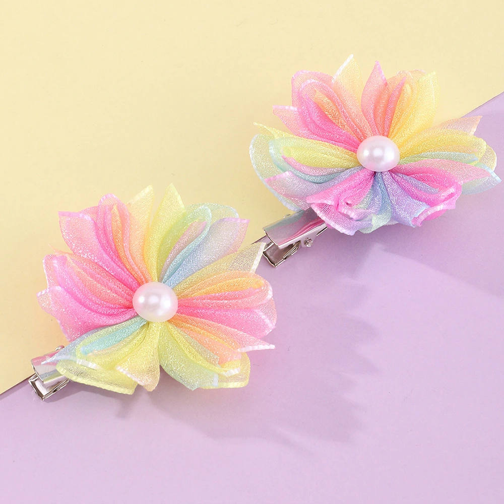 4pcs Hair Clips Little Girls Hairpins Flower Hair Clips Kids Hair Accessories for Birthday Cosplay