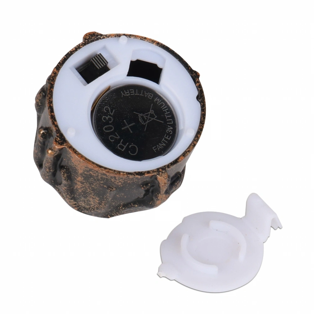 4pcs Halloween LED Candle Light Electric Candle Lamp Candle Lamp Cool Night Light Black Shell with Yellow Flash