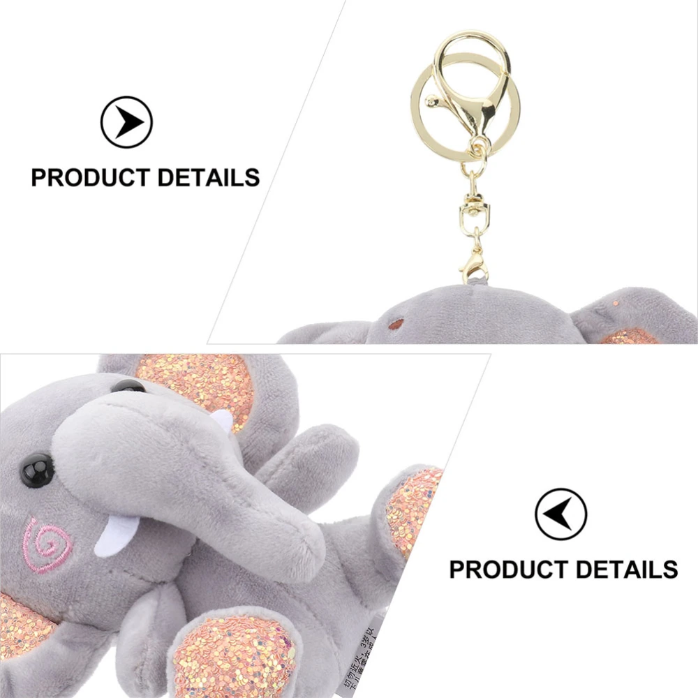 Cartoon Elephant Shape Doll Pendant Key Ring Pendant Bag Hanging Decoration