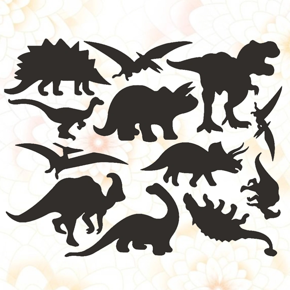 1PC Creative Dinosaurs Wall Decal Removable PVC Wall Sticker Self-Adhesive Decorative Wallpaper for Home Living Room Bedroom Kids Room